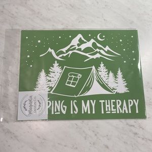 Magnolia Design Co Camping is my Therapy Silkscreen Transfer NEW